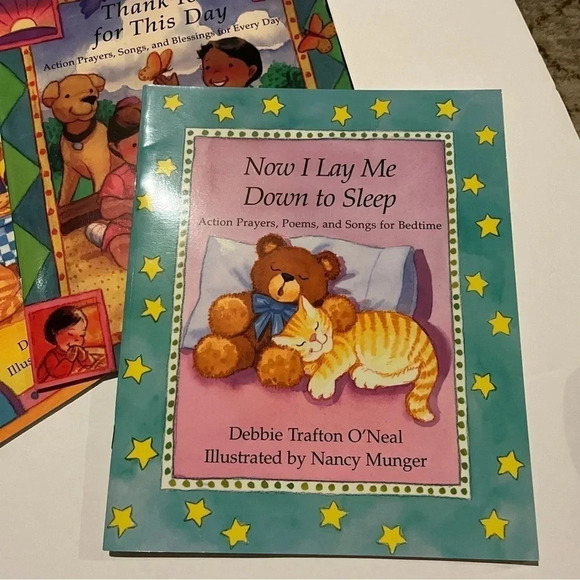 Lot Of 3 Books Now I Lay Me Down to Sleep, Thank You Debbie Trafton O'Neal - Picture 2 of 12